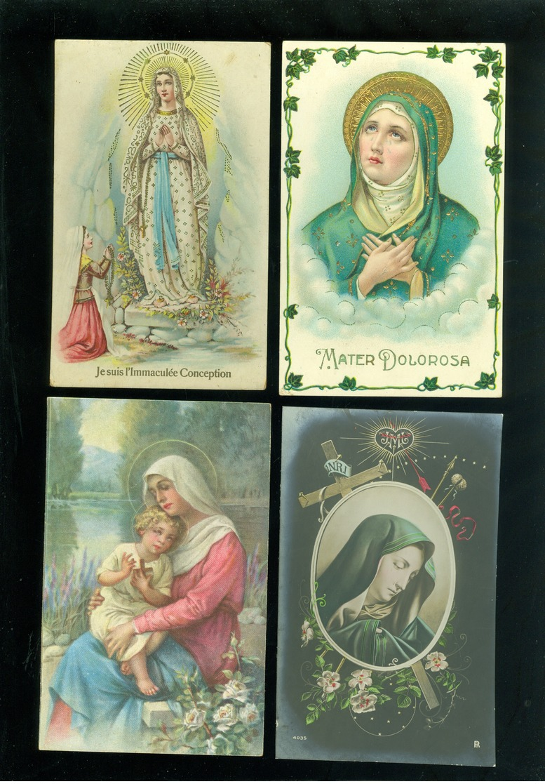 Beau Lot De 60 Cartes Postales De Fantaisie Notre - Dame Vierge Marie       Mooi Lot Van 60 Postkaarten Fantasie Maria - 5 - 99 Cartes