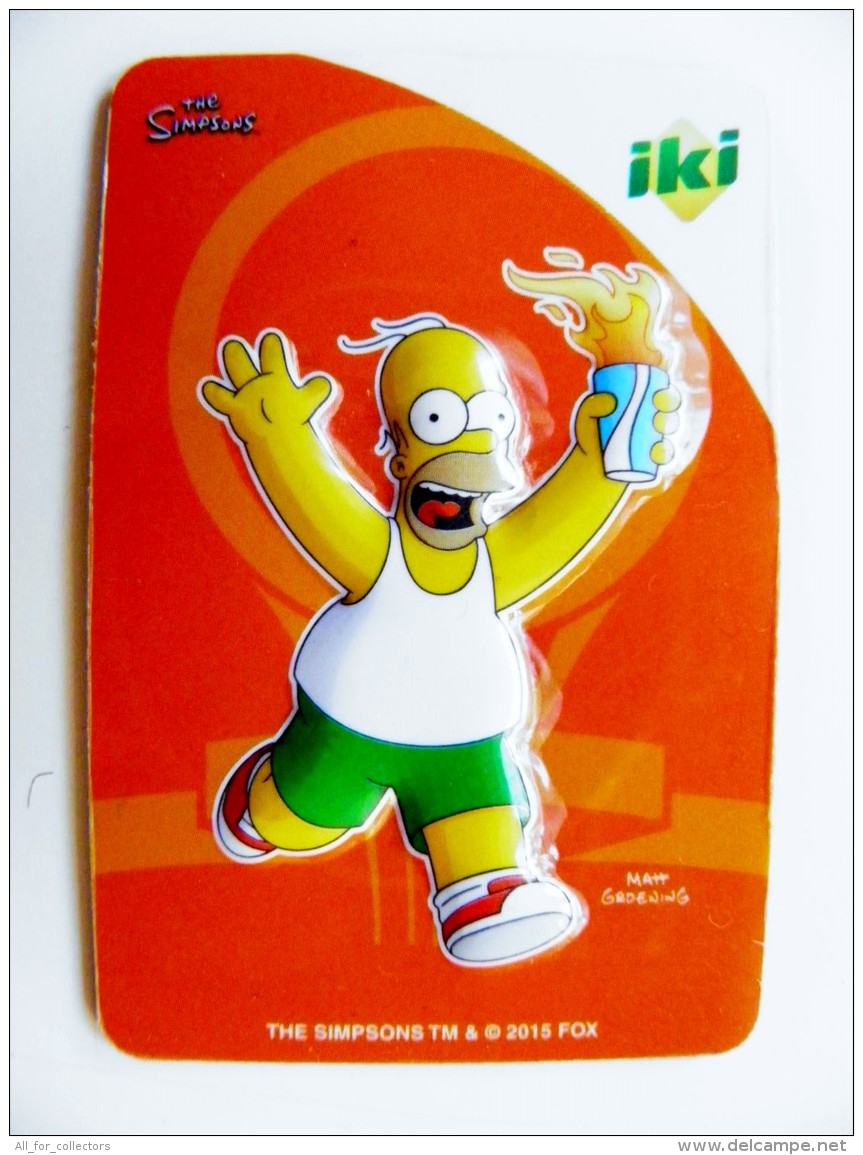 Magnet From Lithuania IKI Market The Simpsons Animation 2015 Sport Torch Relay - Sport