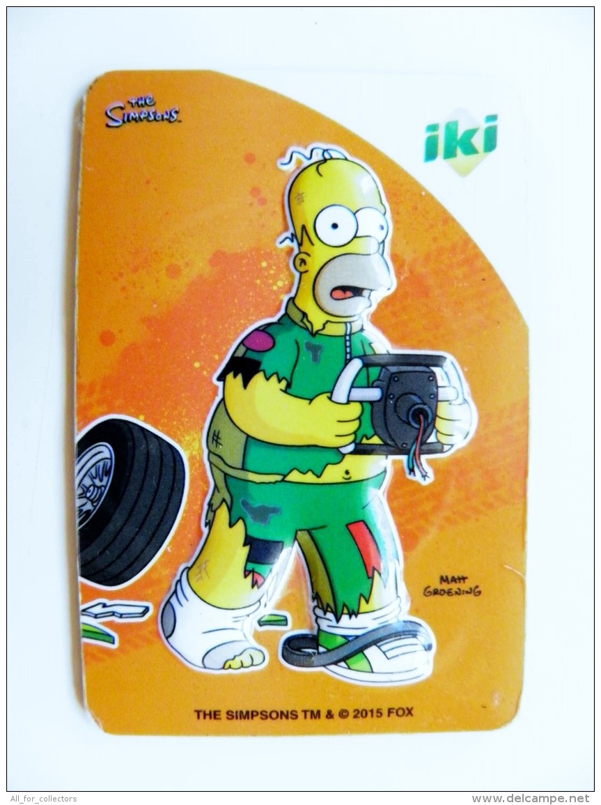 Magnet From Lithuania IKI Market The Simpsons Animation 2015 Sport Racing Car Rally - Sport