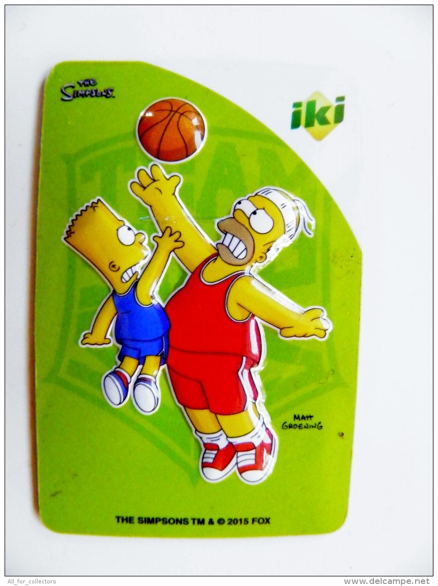 Magnet From Lithuania IKI Market The Simpsons Animation 2015 Sport Basketball - Sports