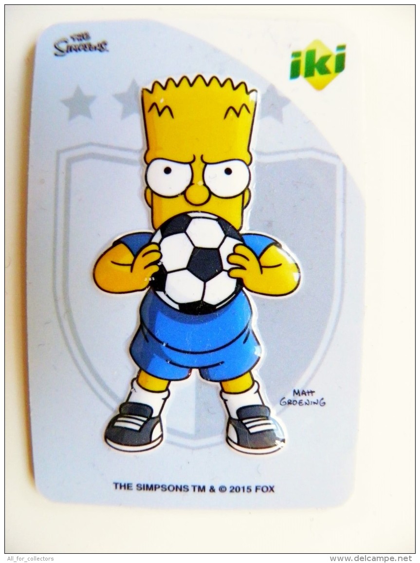 Magnet From Lithuania IKI Market The Simpsons Animation 2015 Sport Football Soccer - Sport