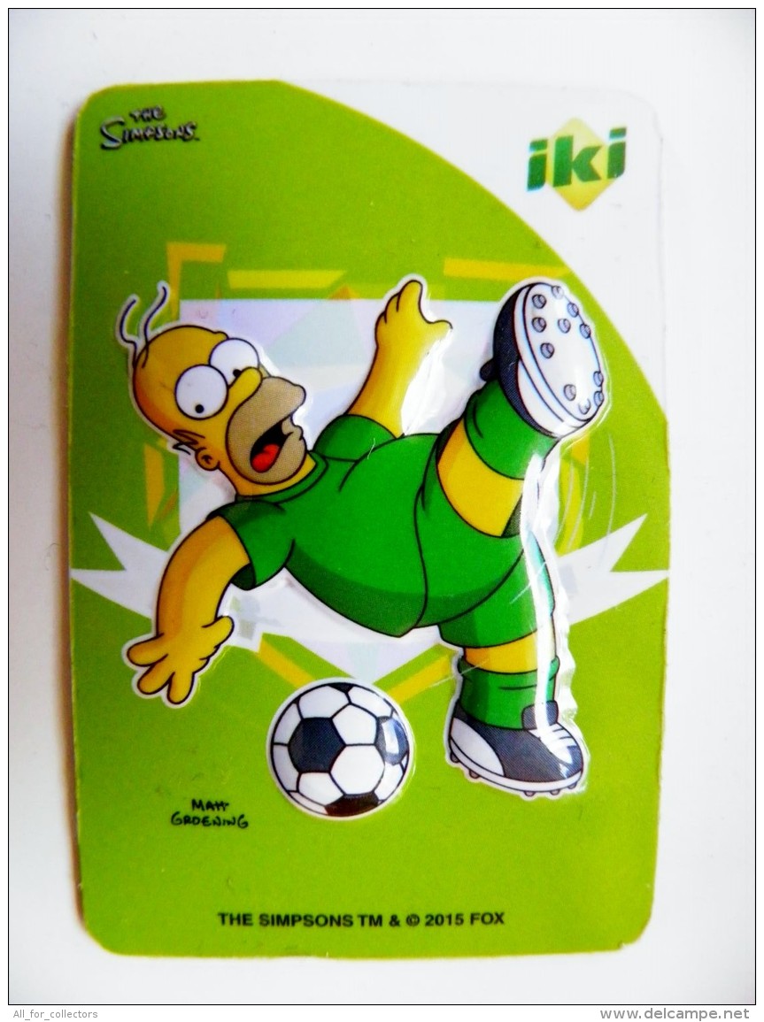 Magnet From Lithuania IKI Market The Simpsons Animation 2015 Sport Football Soccer - Sport