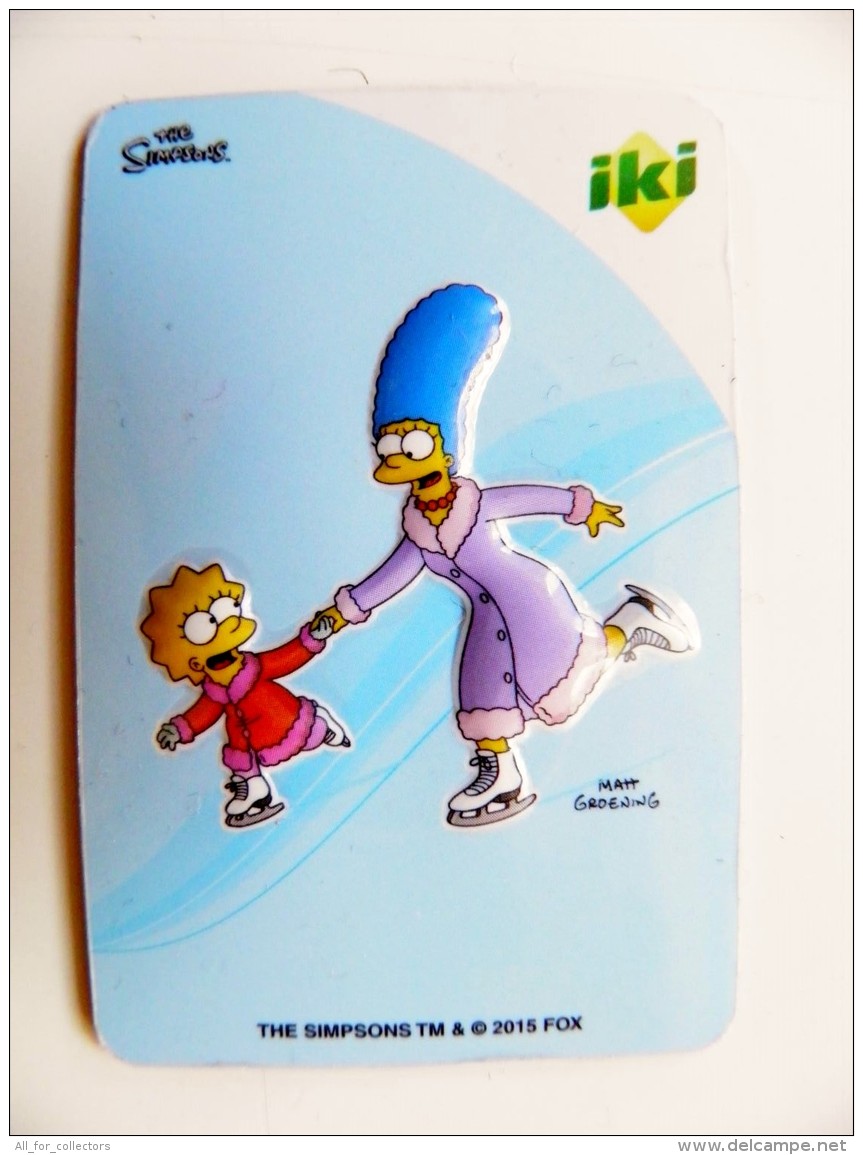 Magnet From Lithuania IKI Market The Simpsons Animation 2015 Sport Figure Skating - Sport
