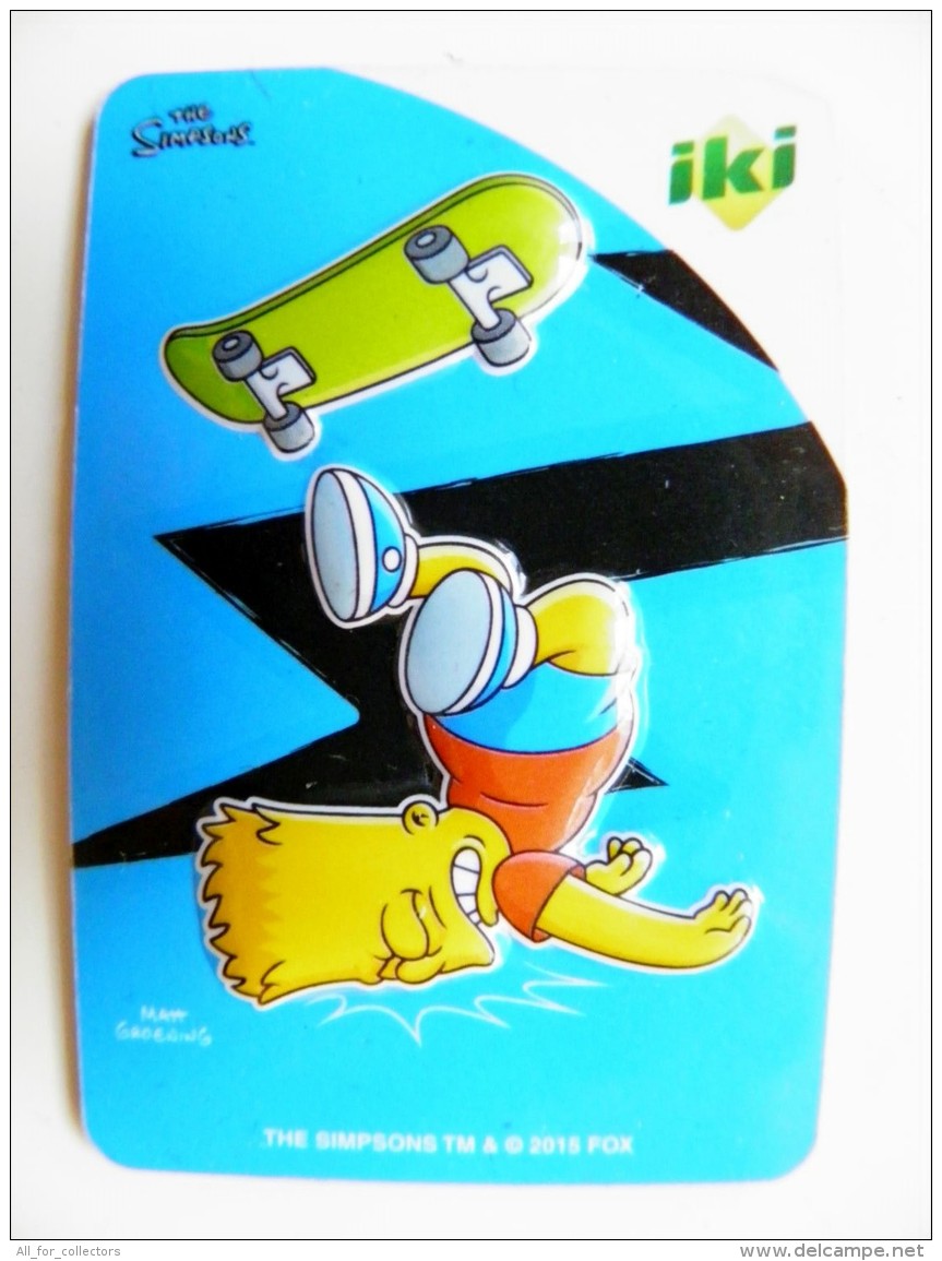 Magnet From Lithuania IKI Market The Simpsons Animation 2015 Sport Skateboard - Sports