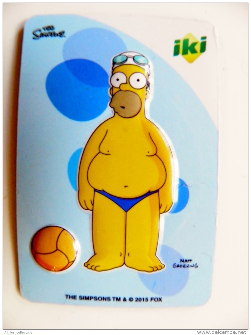 Magnet From Lithuania IKI Market The Simpsons Animation 2015 Sport Waterpolo ? - Sports