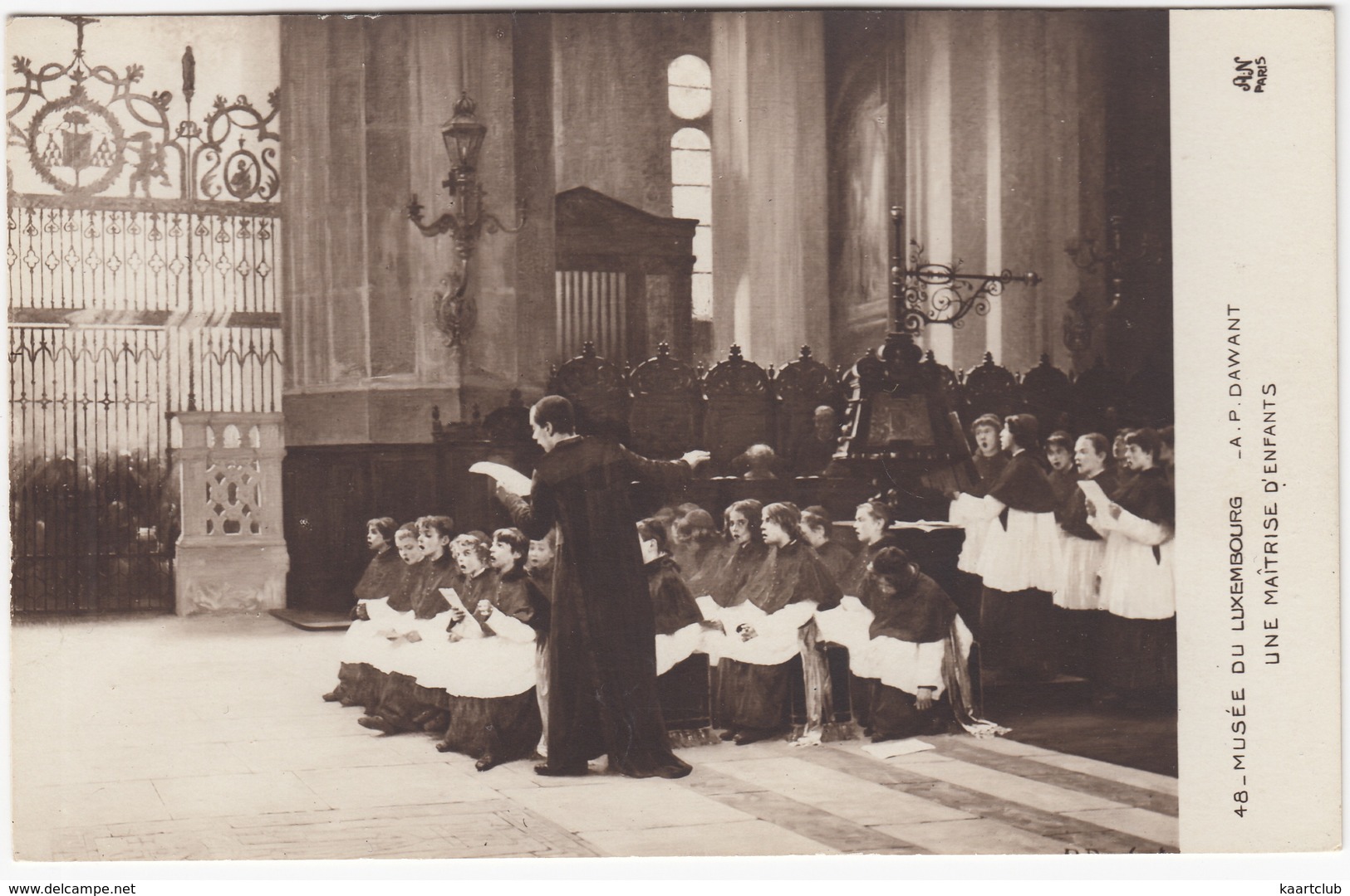 Musée Du Luxembourg - A.P. Dawant : Une Maitrise D'Enfants - Schilderijen, Gebrandschilderd Glas En Beeldjes