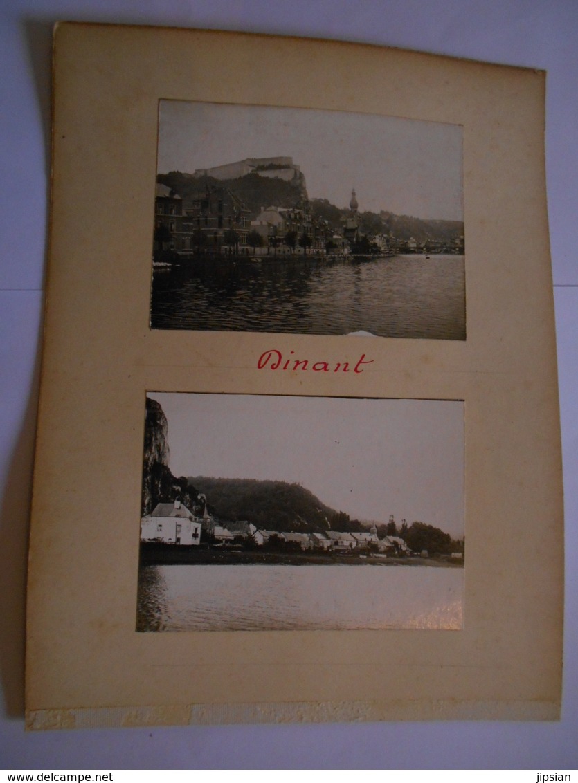 Lot De 4 Photographies Originales Circa 1900 Anvers Gare Vieilles Maisons Dinant FAOUE Photo Photographie - Lieux