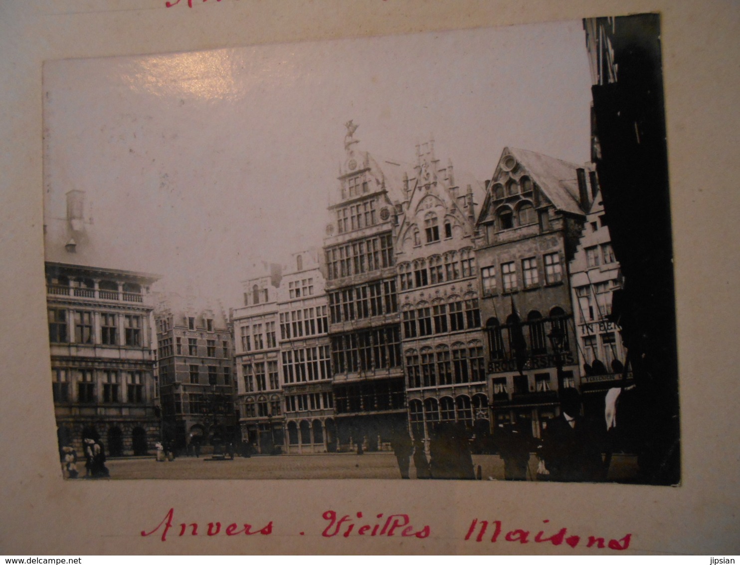 Lot De 4 Photographies Originales Circa 1900 Anvers Gare Vieilles Maisons Dinant FAOUE Photo Photographie - Lieux