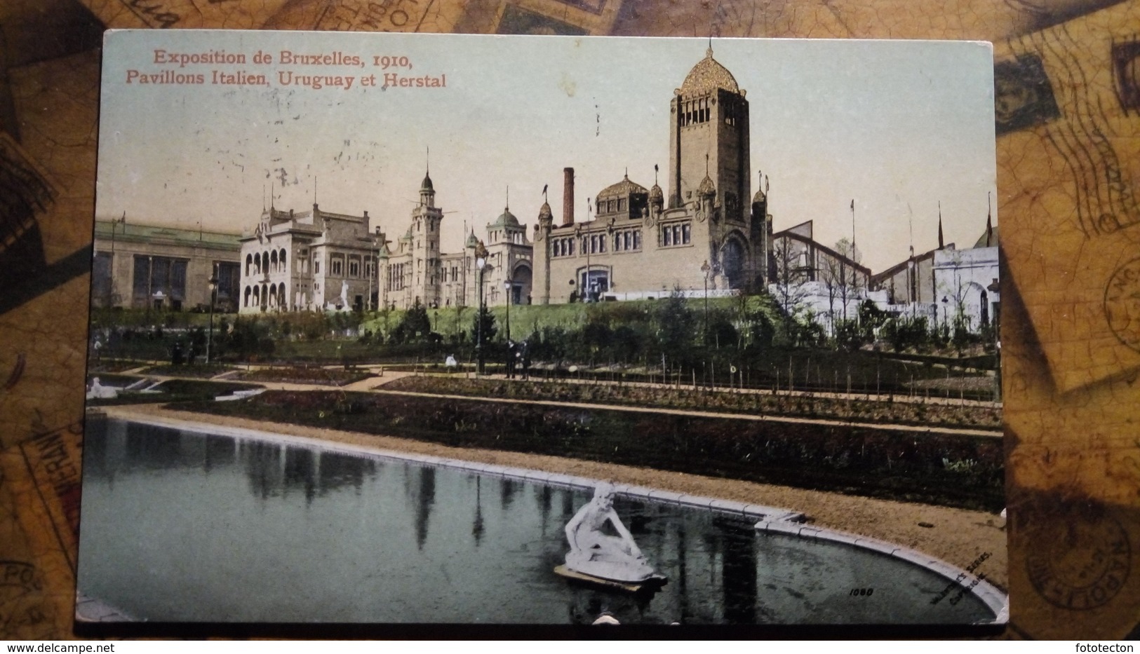 Belgium - Bruxelles, Brussel - Exposition Universel 1910 - Pavillons Italien Uruguay Et Herstal - Postal History - Mostre Universali