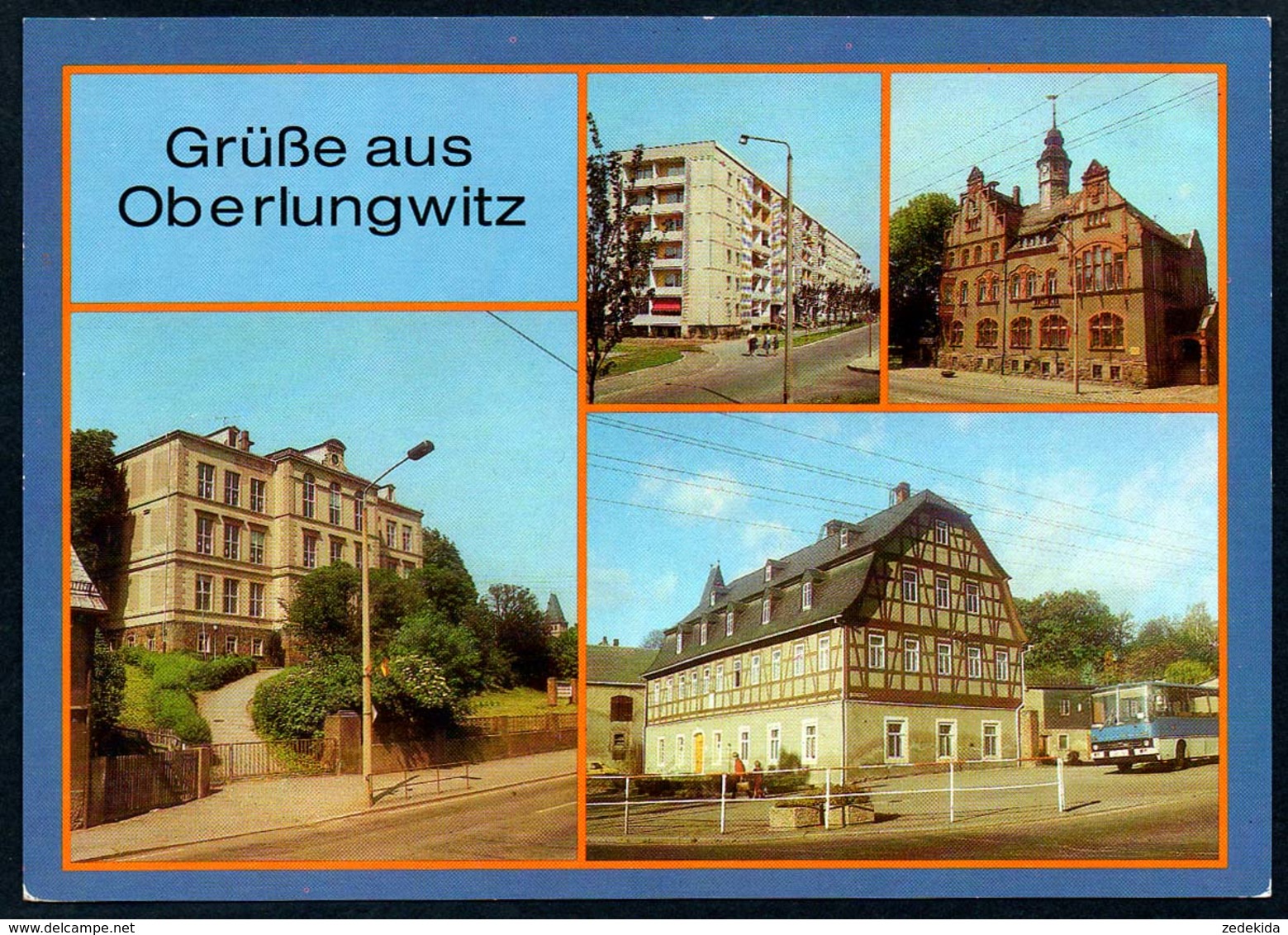 B4827 - Oberlungwitz - MBK - Bus Ikarus - Rathaus Schule Post - Zwickau