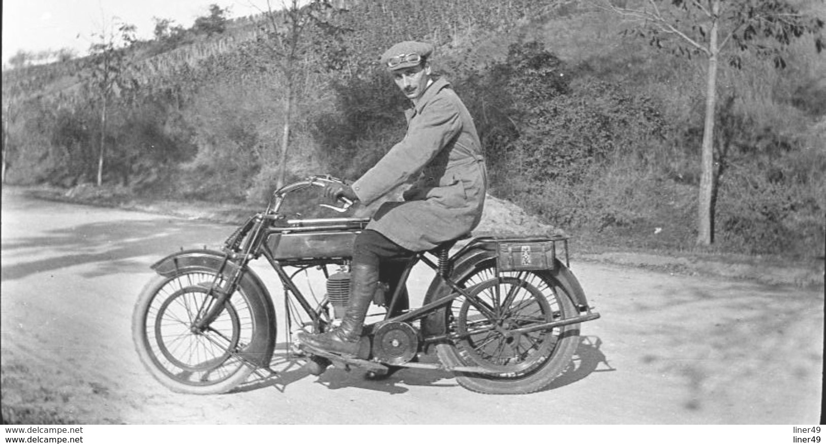 PHOTO NEGATIF ORIGINAL MOTO MOTOCYCLETTE BSA De 1918 - Motos