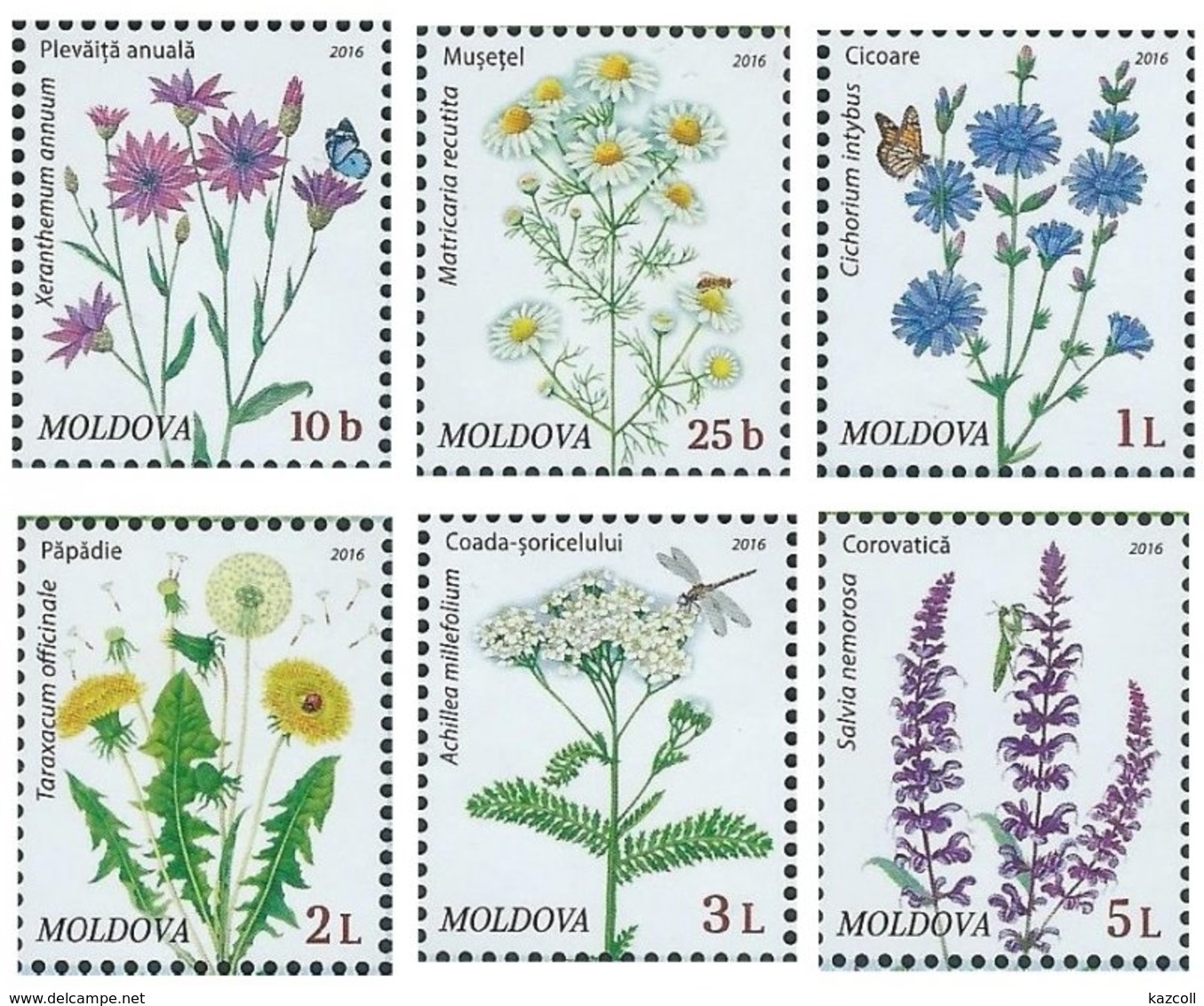 Moldova 2016. Definitive Issue. Wild Flowers. Flora.Flowers. Plants - Moldawien (Moldau)