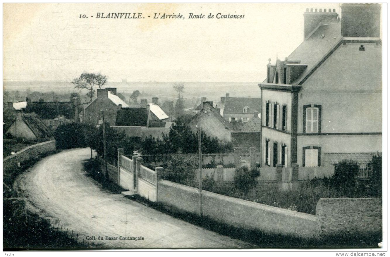 N°1501 A -cpa Blainville -l'arrivée Route De Coutances- - Blainville Sur Mer