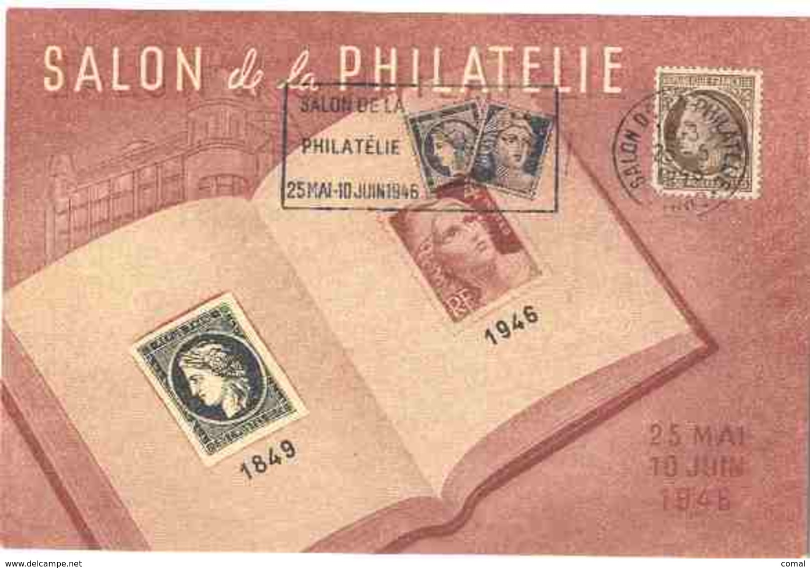 CPA - SALON DE LA PHILATELIE - 1946 - - Expositions