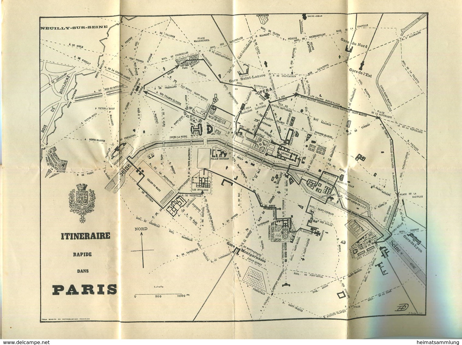 Miniatur-Bibliothek Nr. 1115-1117 - Reiseführer Paris Mit 2 Stadtplänen 18 Farbigen Straßenplänen Von P. Duchat - 8cm X - Altri & Non Classificati