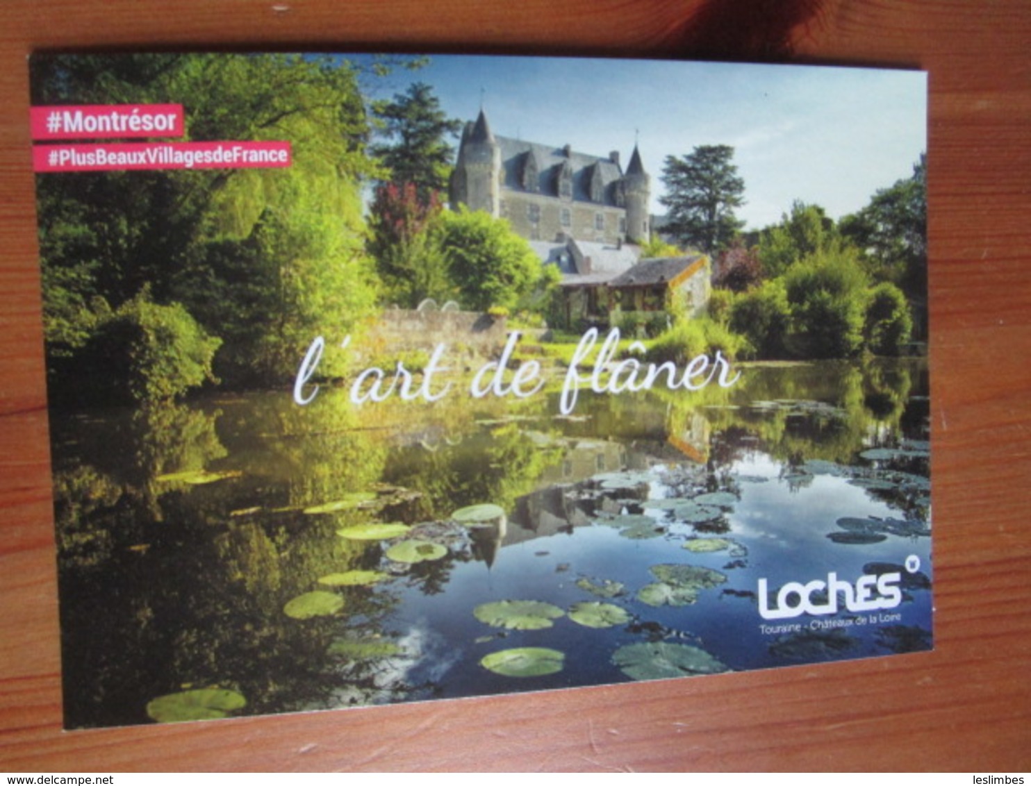 Montresor. L'art De Flaner. Carte Postale Publicitaire D'office Du Tourisme A Loches, 2018 - Montrésor