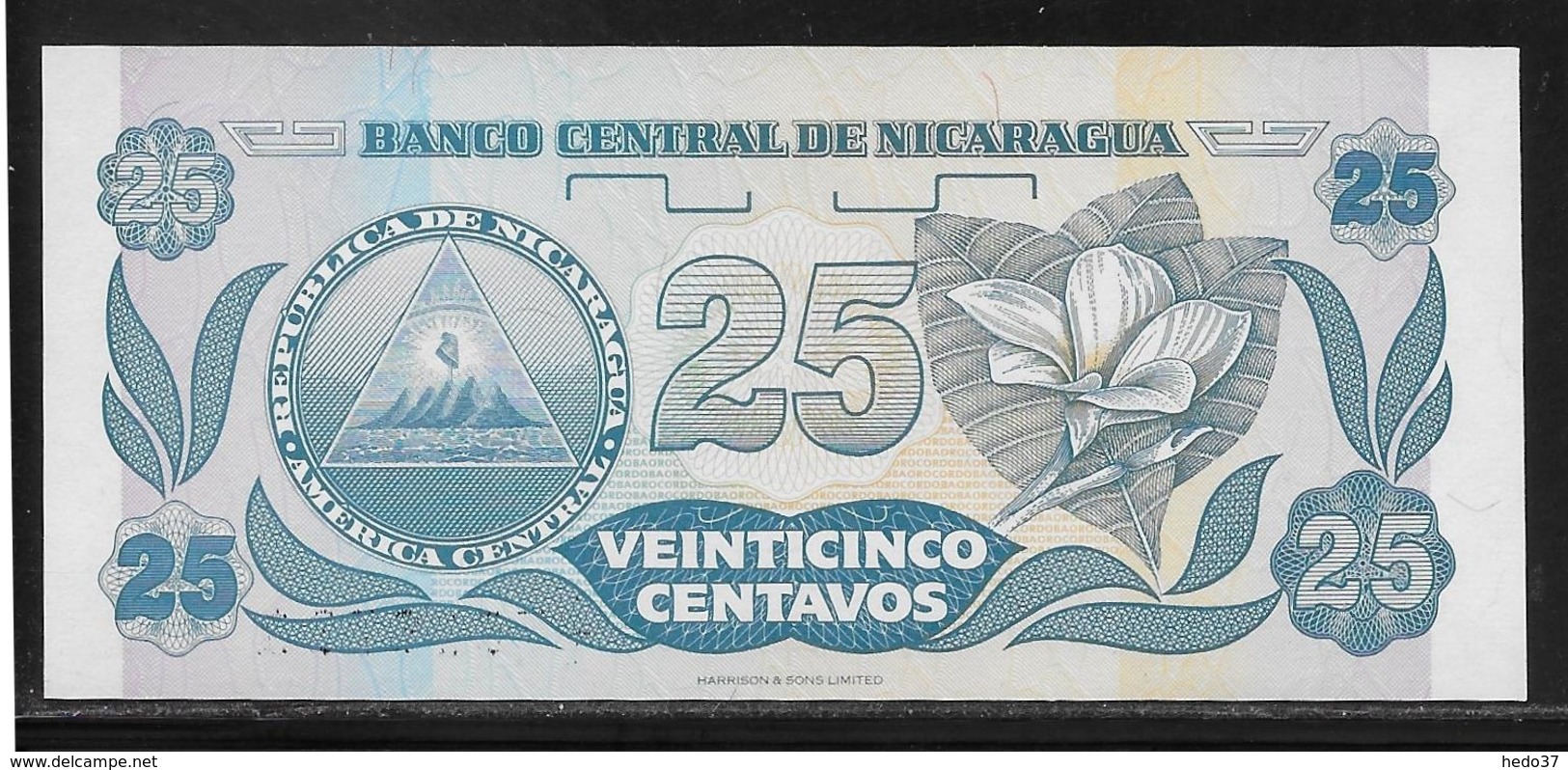 Nicaragua - 25 Centavos - Pick N°170 - NEUF - Nicaragua