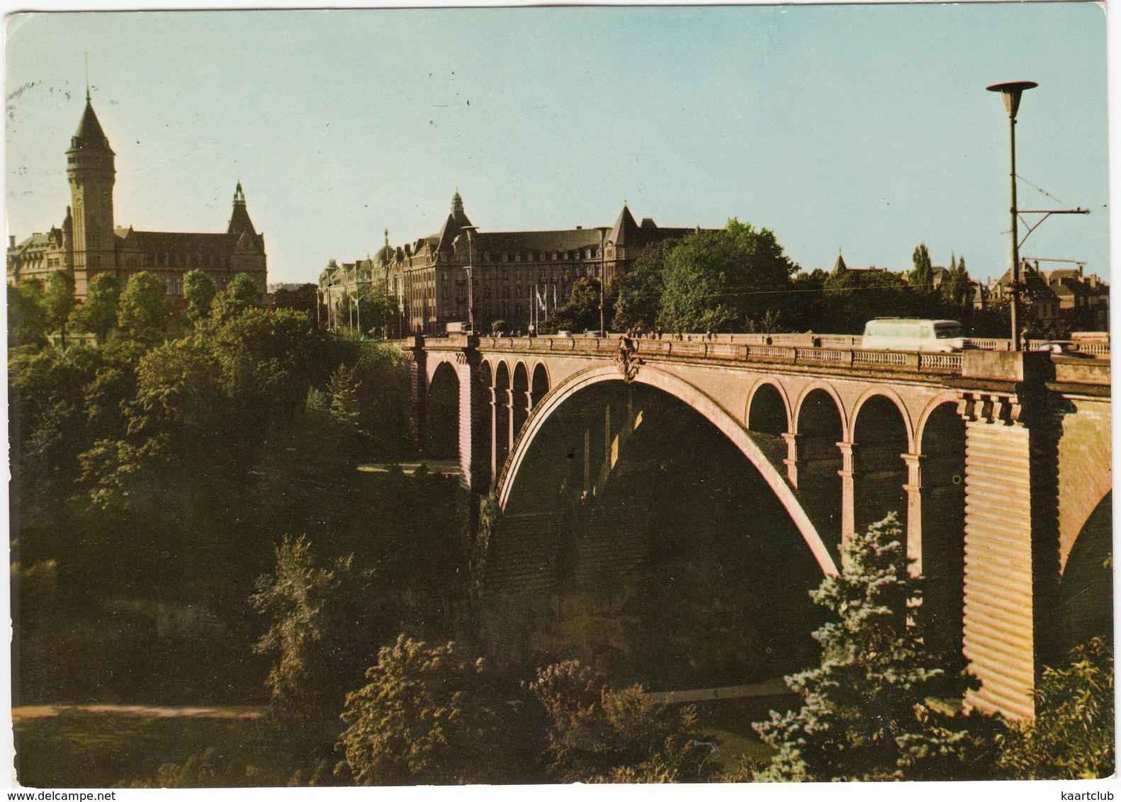 Luxembourg: OLDTIMER AUTOBUS/COACH - Pont Adolphe - Luxemburg - Stad