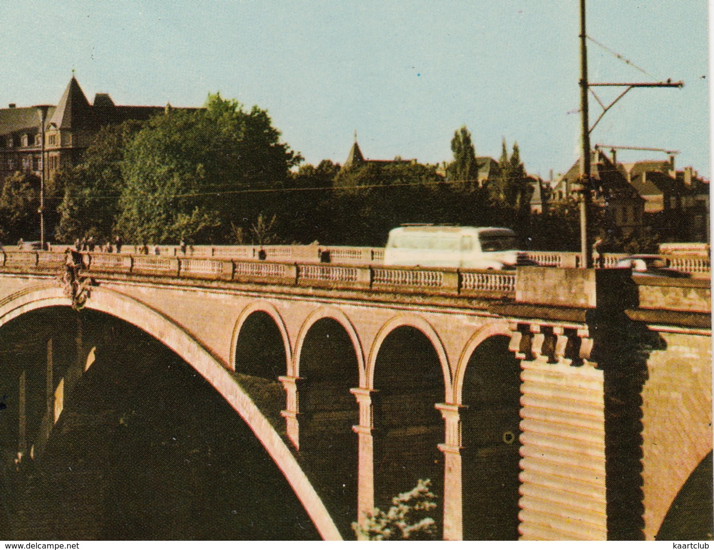 Luxembourg: OLDTIMER AUTOBUS/COACH - Pont Adolphe - Luxemburg - Stad