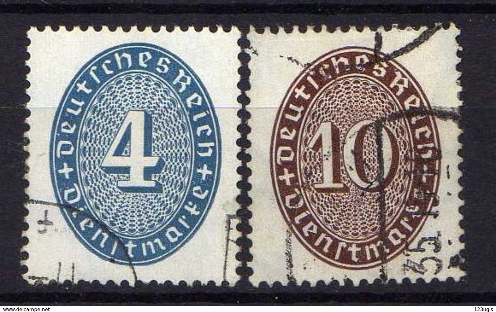 DR Dienstmarken 1933, Mi D 130-131, Gestempelt [200618XVII] - Oficial