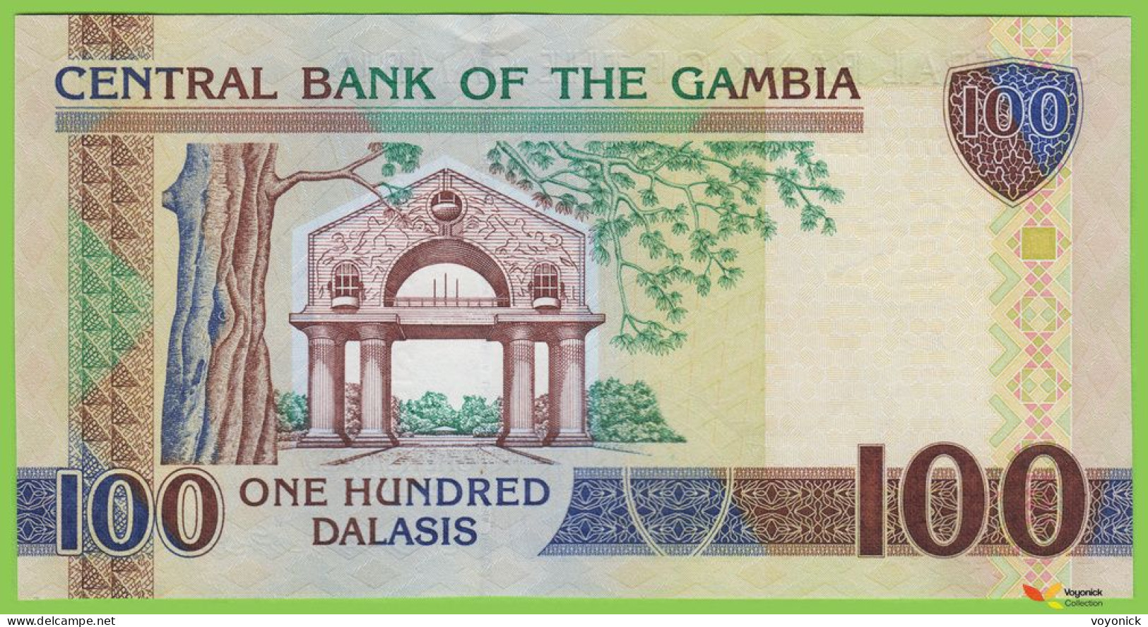 Voyo GAMBIA 100 Dalasis ND/2013 P29b(2) B227b E UNC - Gambie