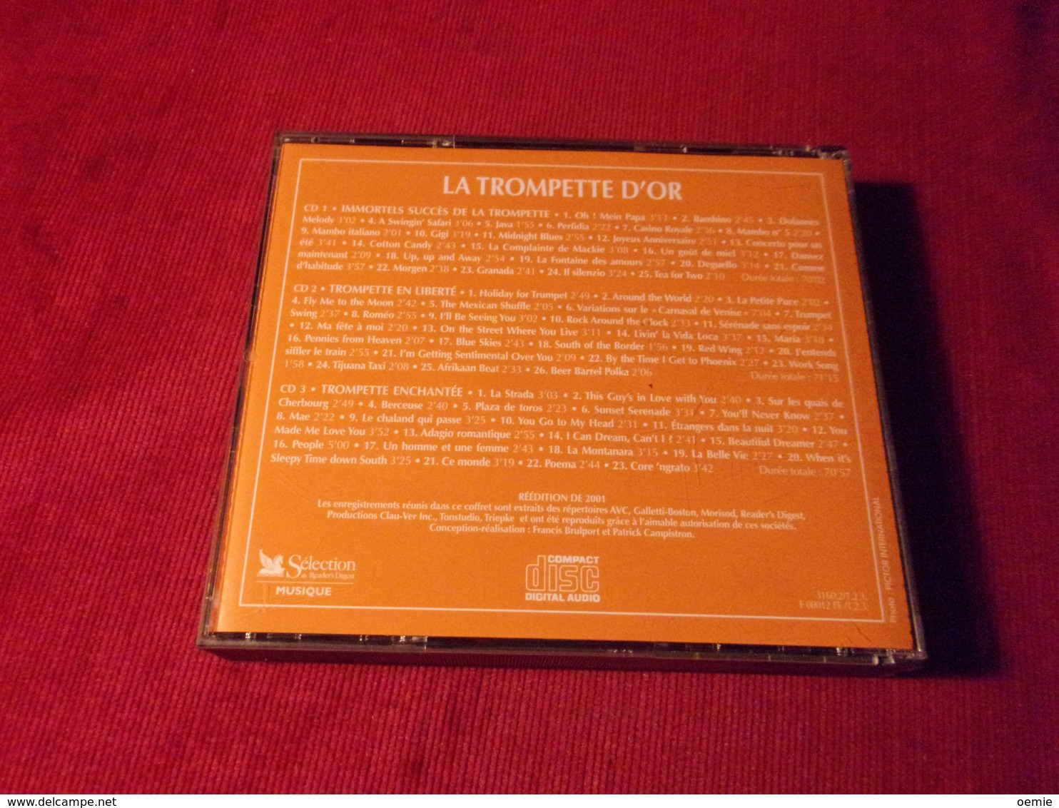 SELECTION DU READER'S DIGEST  °°  73 TITRES LA TROMPETTE D'OR    3 CD - Other - French Music