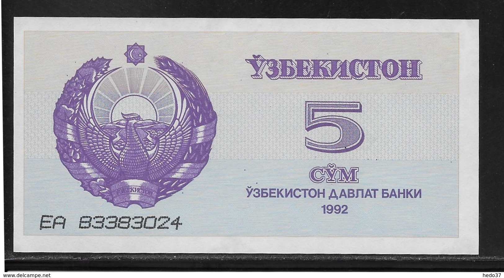 Ouzbékistan - 5 Sum - Pick N°63 - NEUF - Ouzbékistan