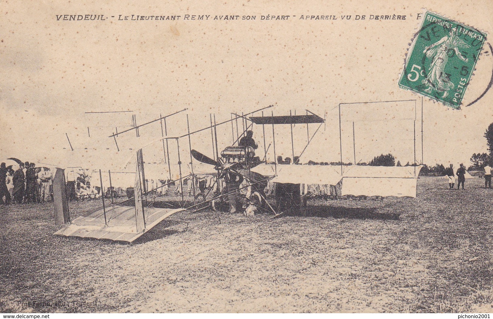 AVIATION  -   Le Lieutenant REMY Avant Son Départ - Airmen, Fliers