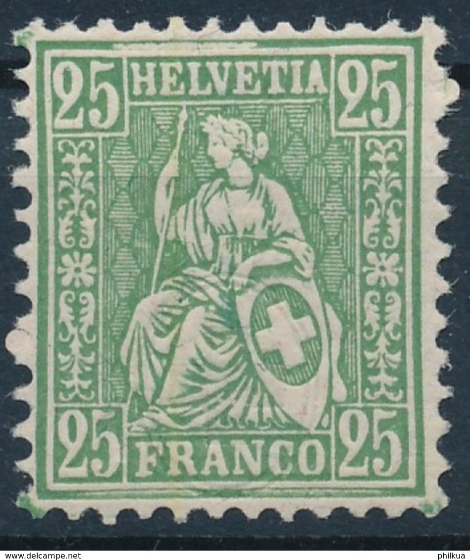 49 / 41 Sitzende Helvetia, Faserpapier Wasserzeichen Verschoben In Einwandfreier Postfrischer/** Erhaltung Vis. Hermann - Neufs