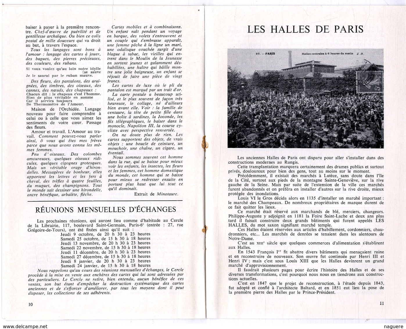 LE CARTOPHILE  SEPT 1969  N° 14  -  16 PAGES   PARIS MADRID AEROPLANE LES PETITS PEINTRES HALLES PARIS   Etc .. - Français