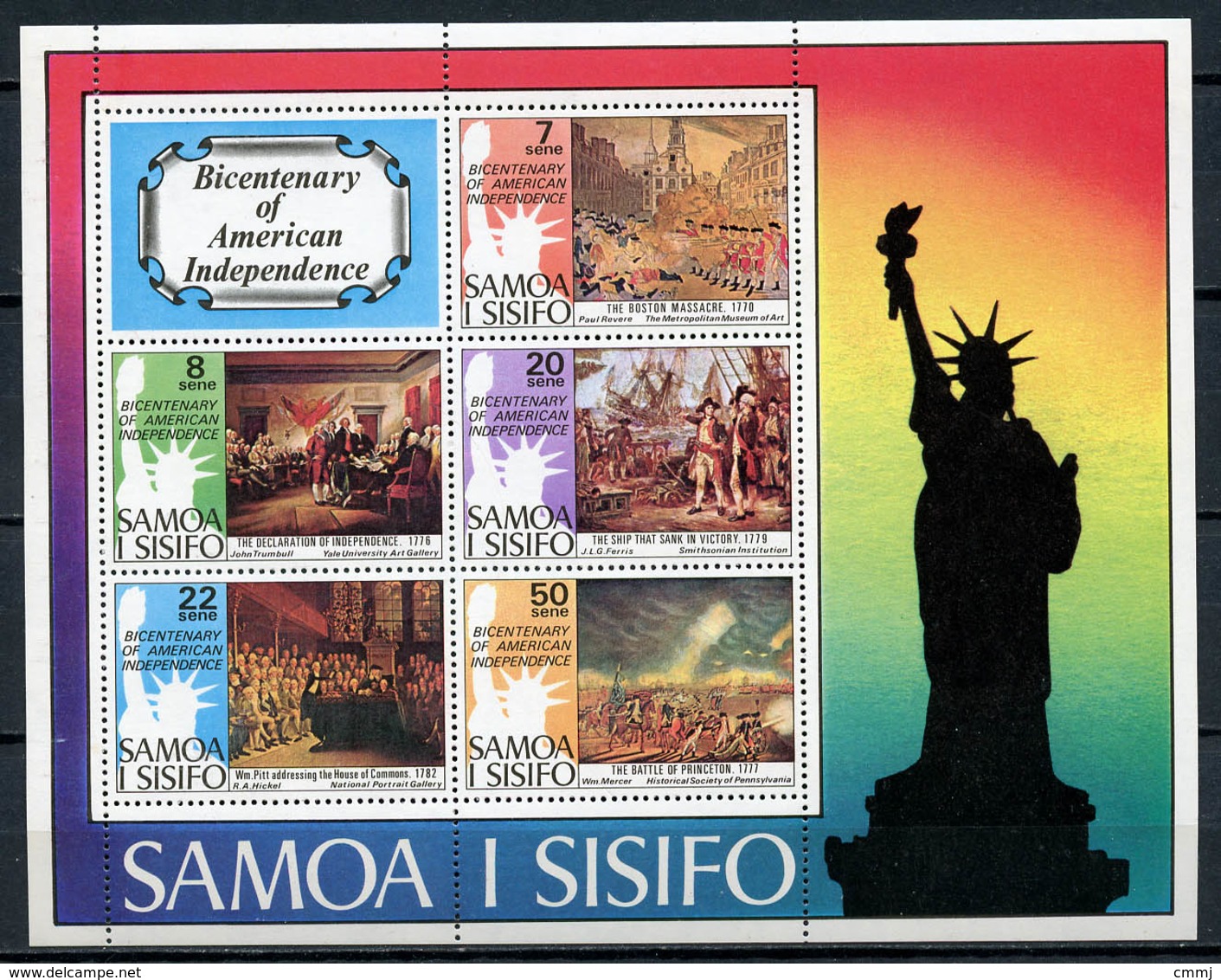 1976 - SAMOA  -  Mi. Nr. BL 10 - NH - (CW4755.18) - Nuovi