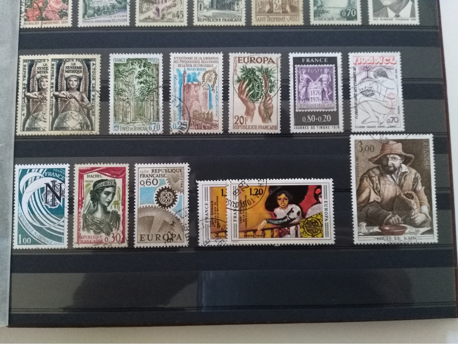 Album timbres oblitérés France et colonies (dont Terre Australes et Antarctiques Françaises Neuf)