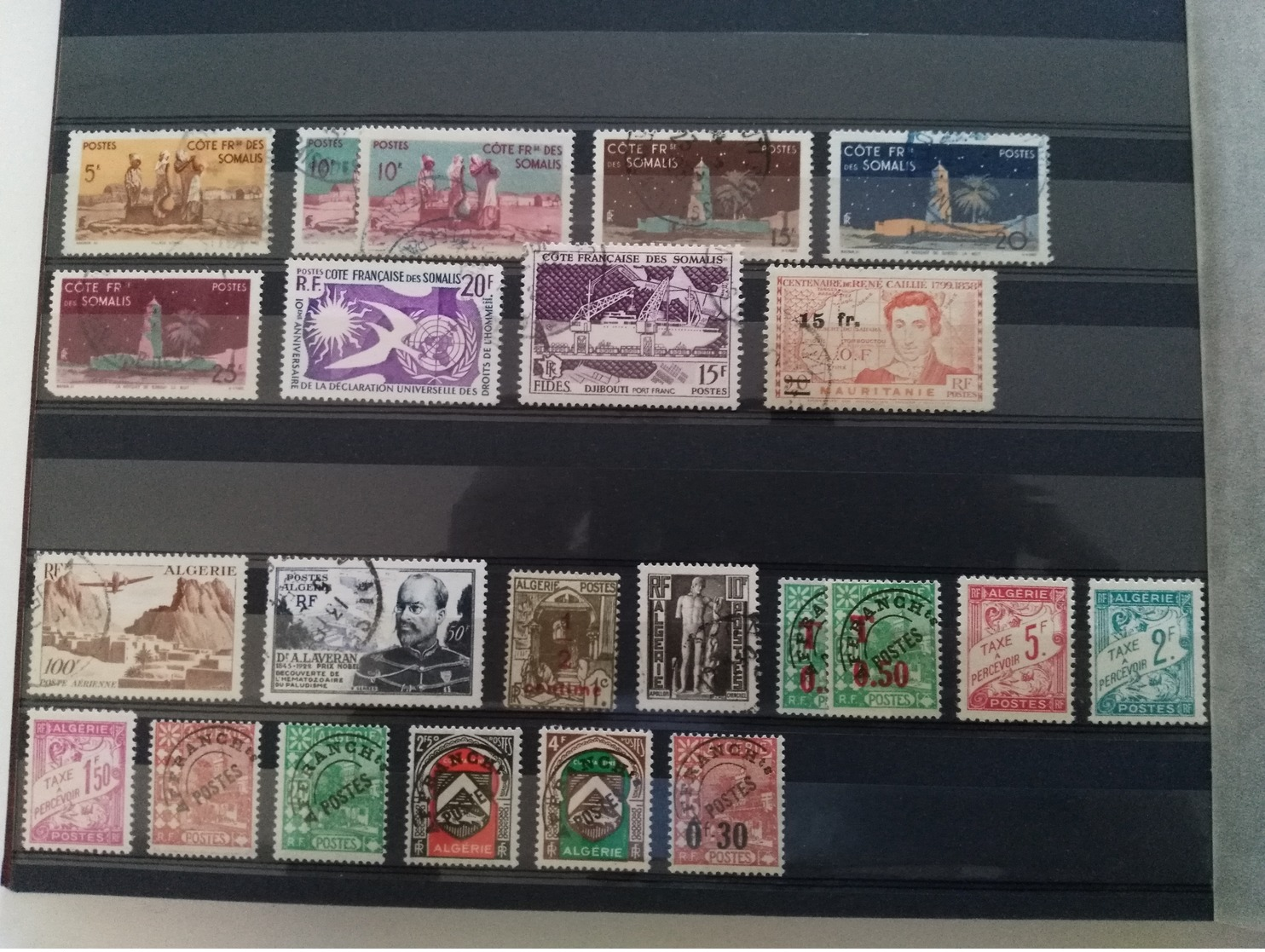 Album timbres oblitérés France et colonies (dont Terre Australes et Antarctiques Françaises Neuf)