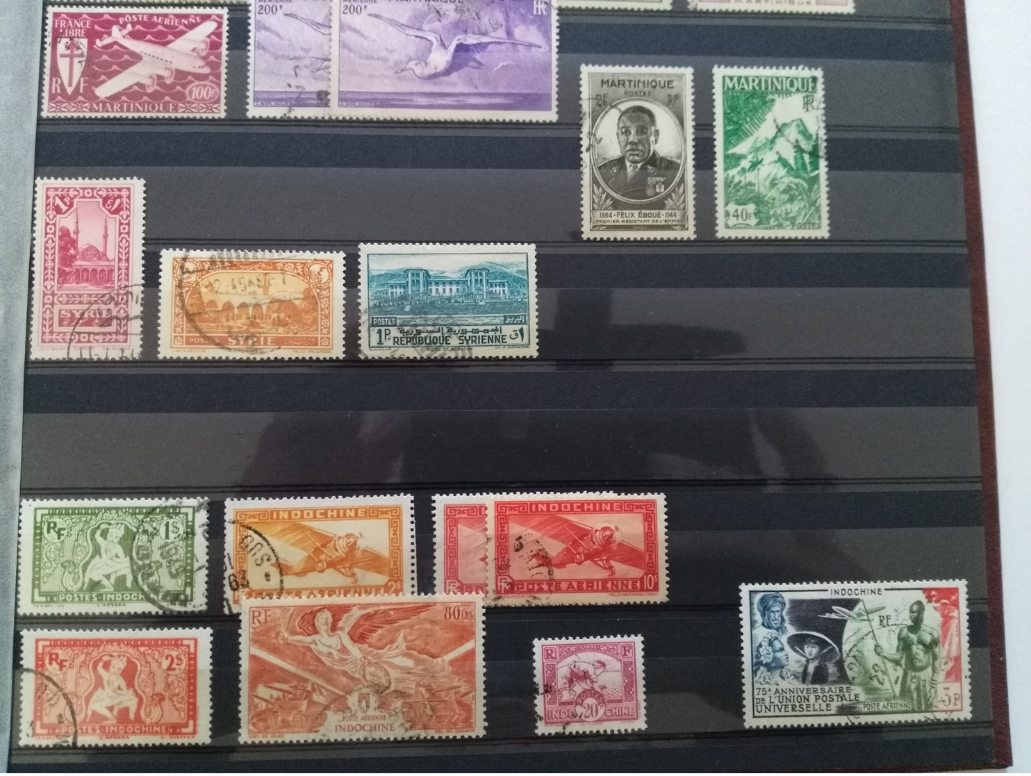 Album timbres oblitérés France et colonies (dont Terre Australes et Antarctiques Françaises Neuf)