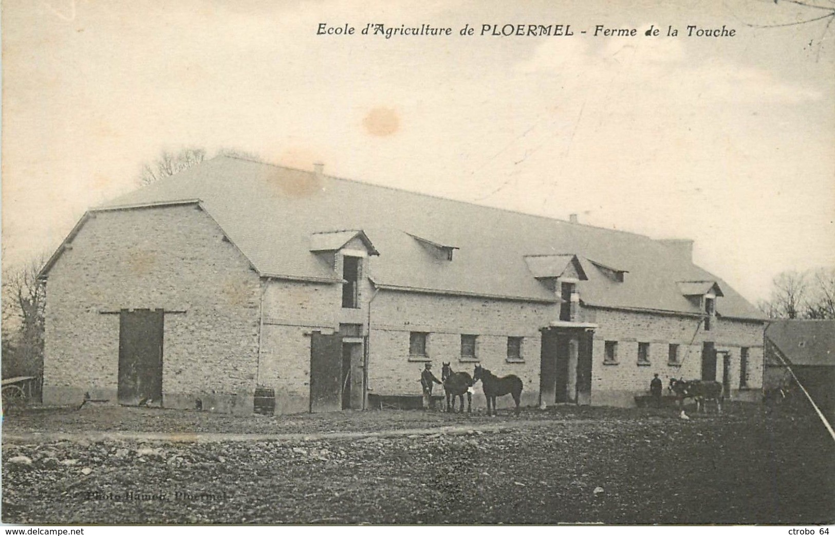 CPA PLOERMEL 56 - Ecole D'agriculture Ferme De La Touche - Ploërmel