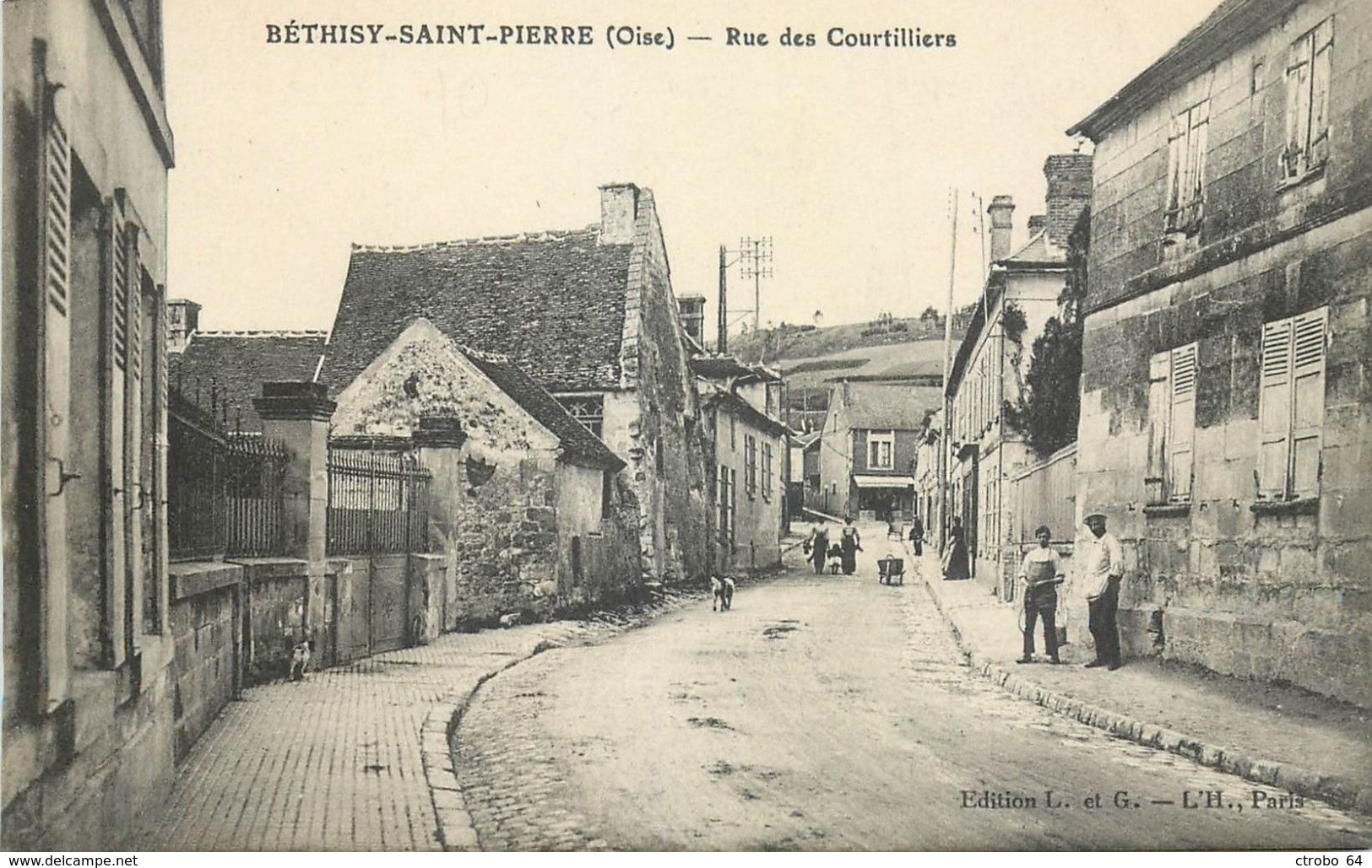 CPA BETHISY SAINT PIERRE 60 - Rue Des Courtilliers - Autres & Non Classés