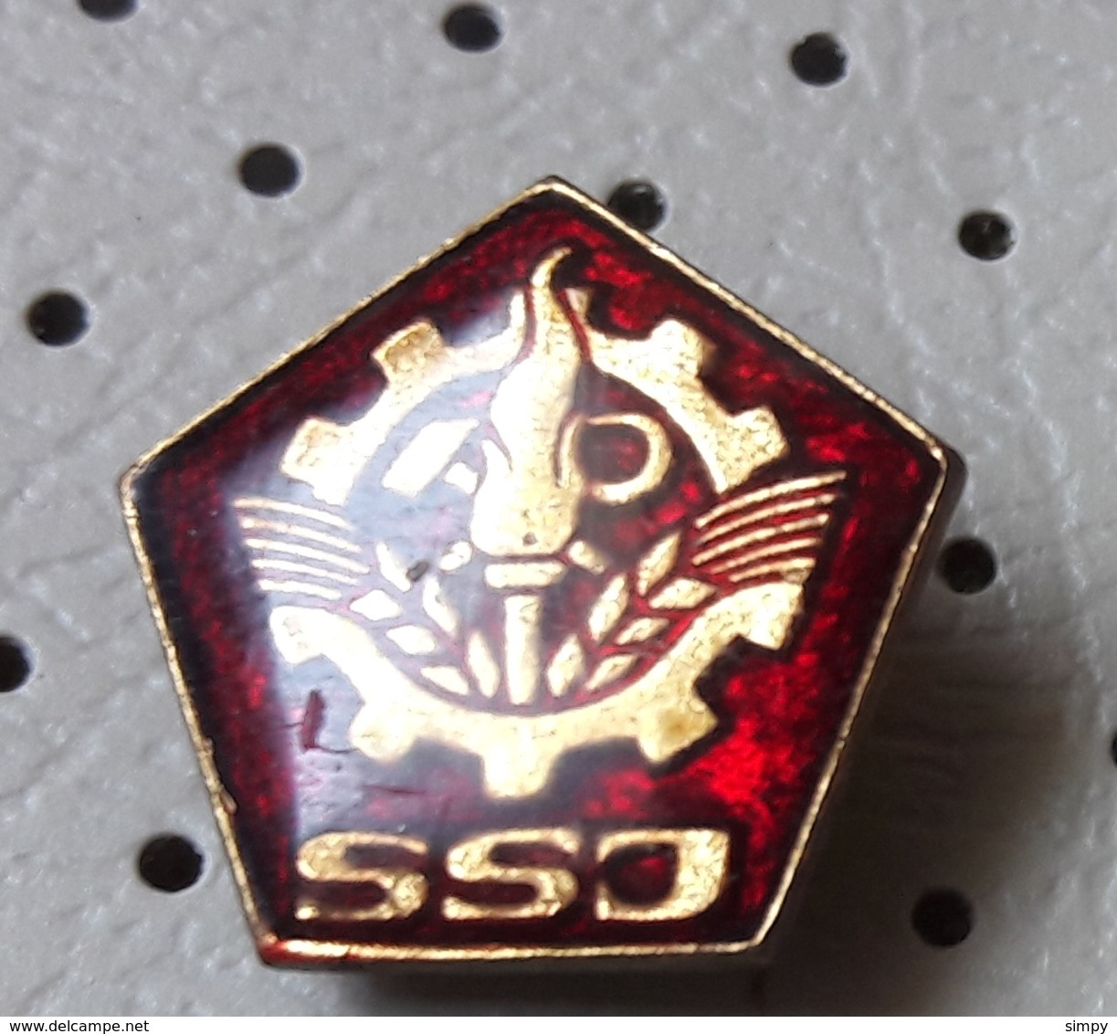 SSJ Confederation Of Free Trade Unions Of Yugoslavia Pin - Associations