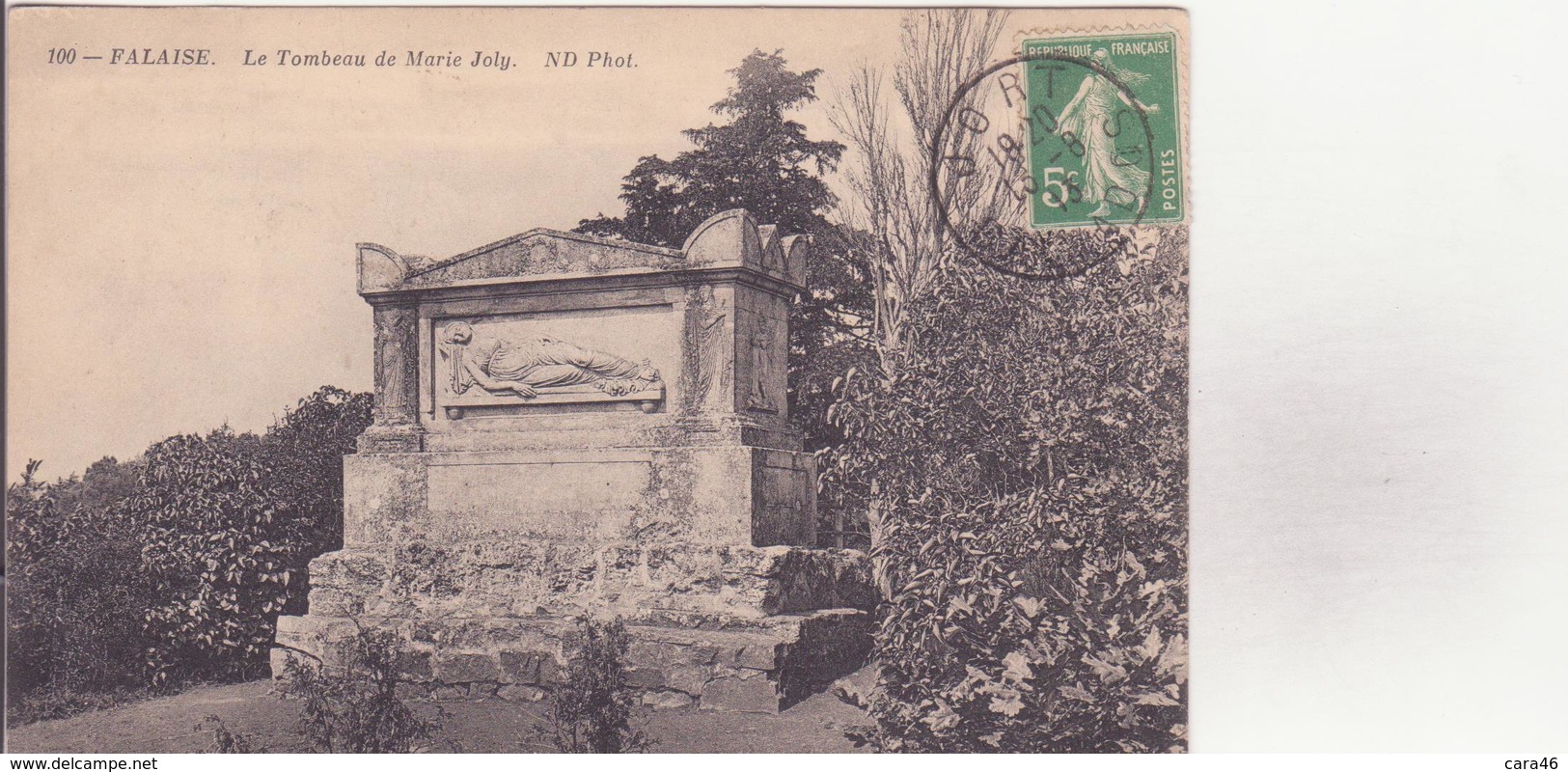 CPA - 100. FALAISE - Le  Tombeau De Marie Joly - Falaise