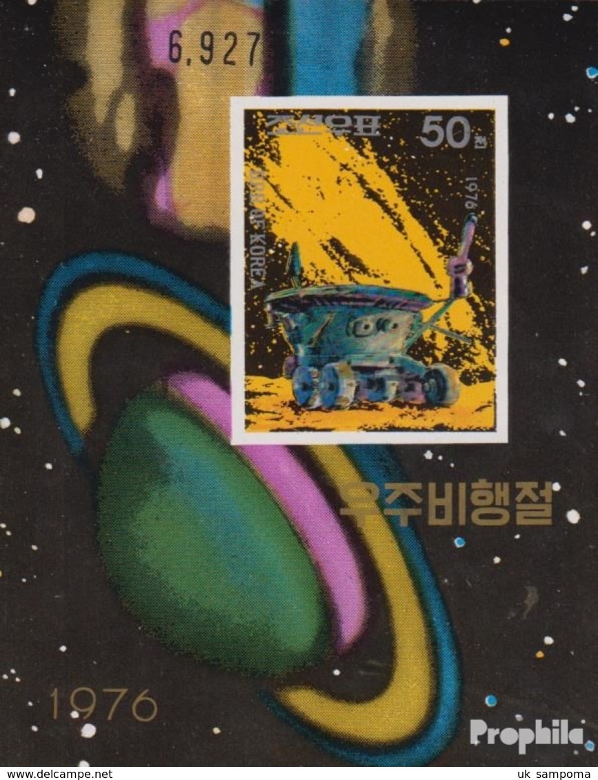 North-Korea Block24B (complete.issue.) Unmounted Mint / Never Hinged 1976 Space - Corea Del Nord