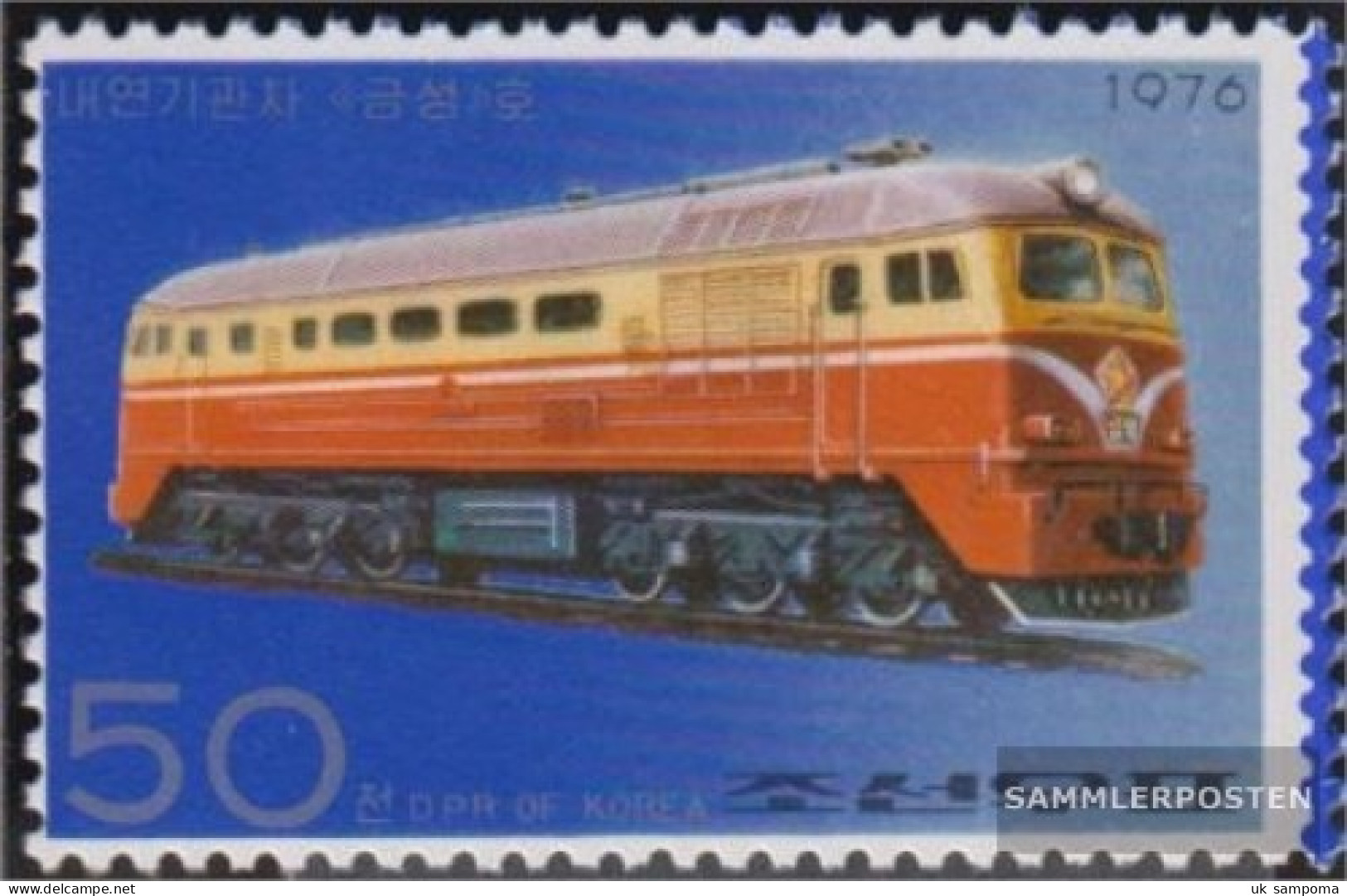 North-Korea 1561A (complete Issue) Unmounted Mint / Never Hinged 1976 Locomotives - Korea (Nord-)