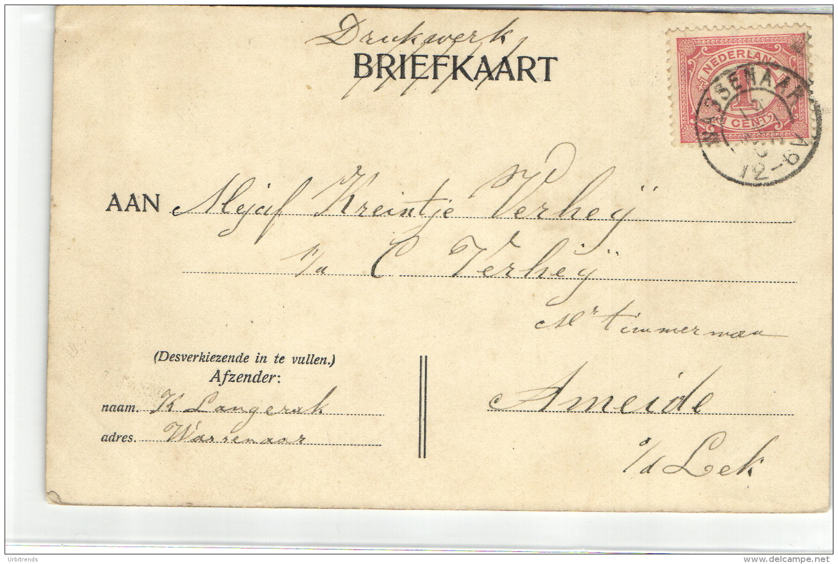 1 Postcard Wassenaar Nieuw-Rijksdorp - Autres & Non Classés