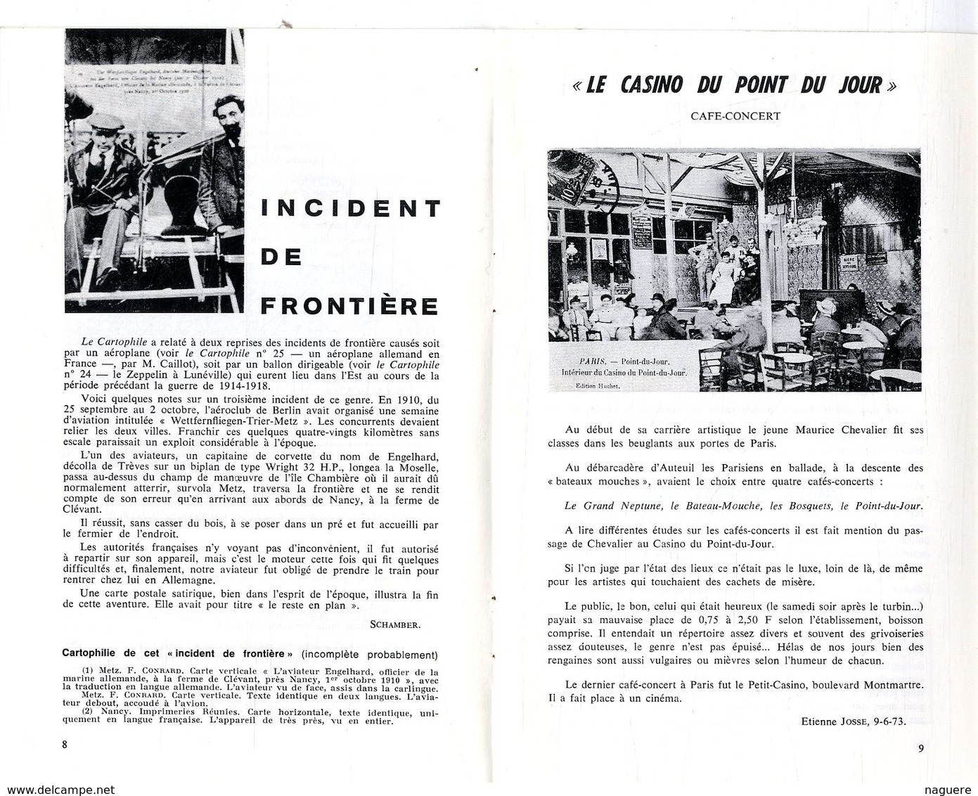 LE CARTOPHILE   DEC 1973  N° 31  -  24 PAGES   CIMETIERE PERE LACHAISE  PEYREBEILLE  GRAINES DE CHOUX  COGNAC  Etc .. - Français