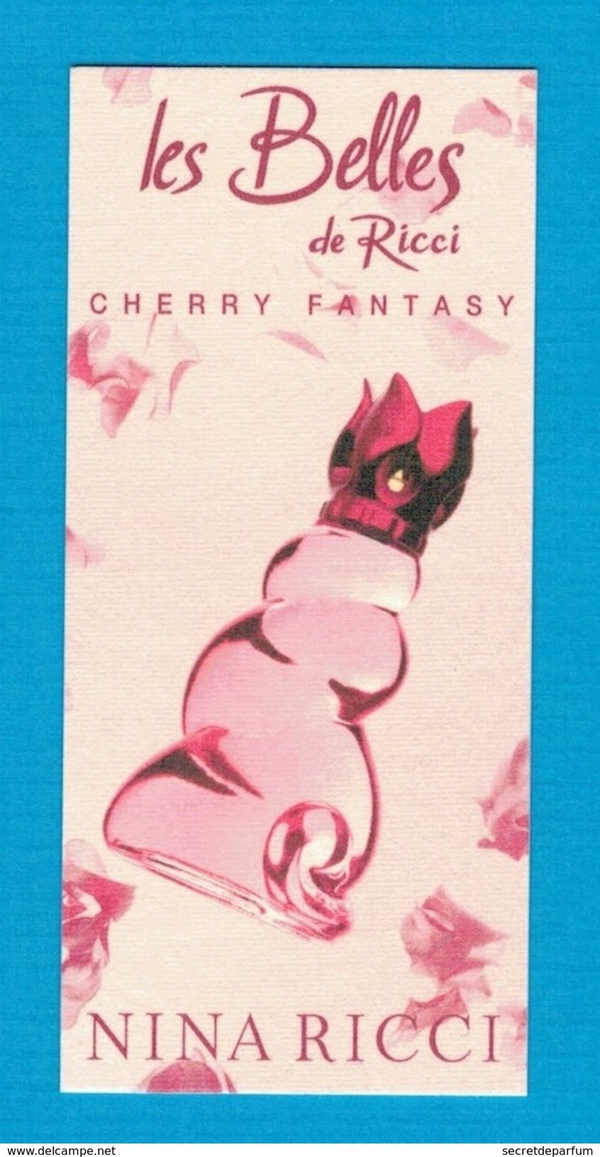 Cartes Parfumées  Carte LES BELLES DE RICCI CHERRY FANTASY NINA RICCI - Modern (ab 1961)