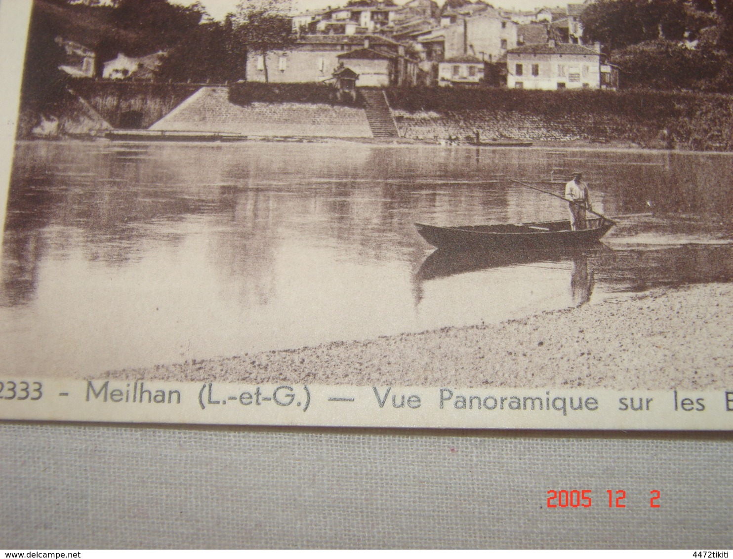 C.P.A.- Meilhan (47) - Vue Panoramique Sur Les Bords De La Garonne - 1936 - SUP (AC60) - Meilhan Sur Garonne