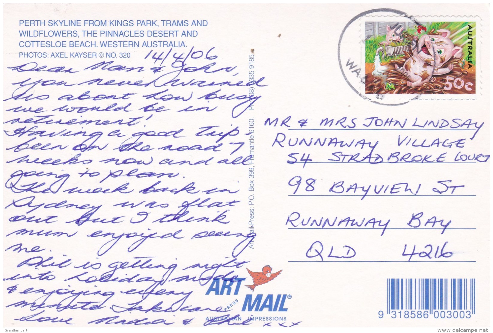 Multiview, Western Australia, Posted 2006 With Stamp - Altri & Non Classificati