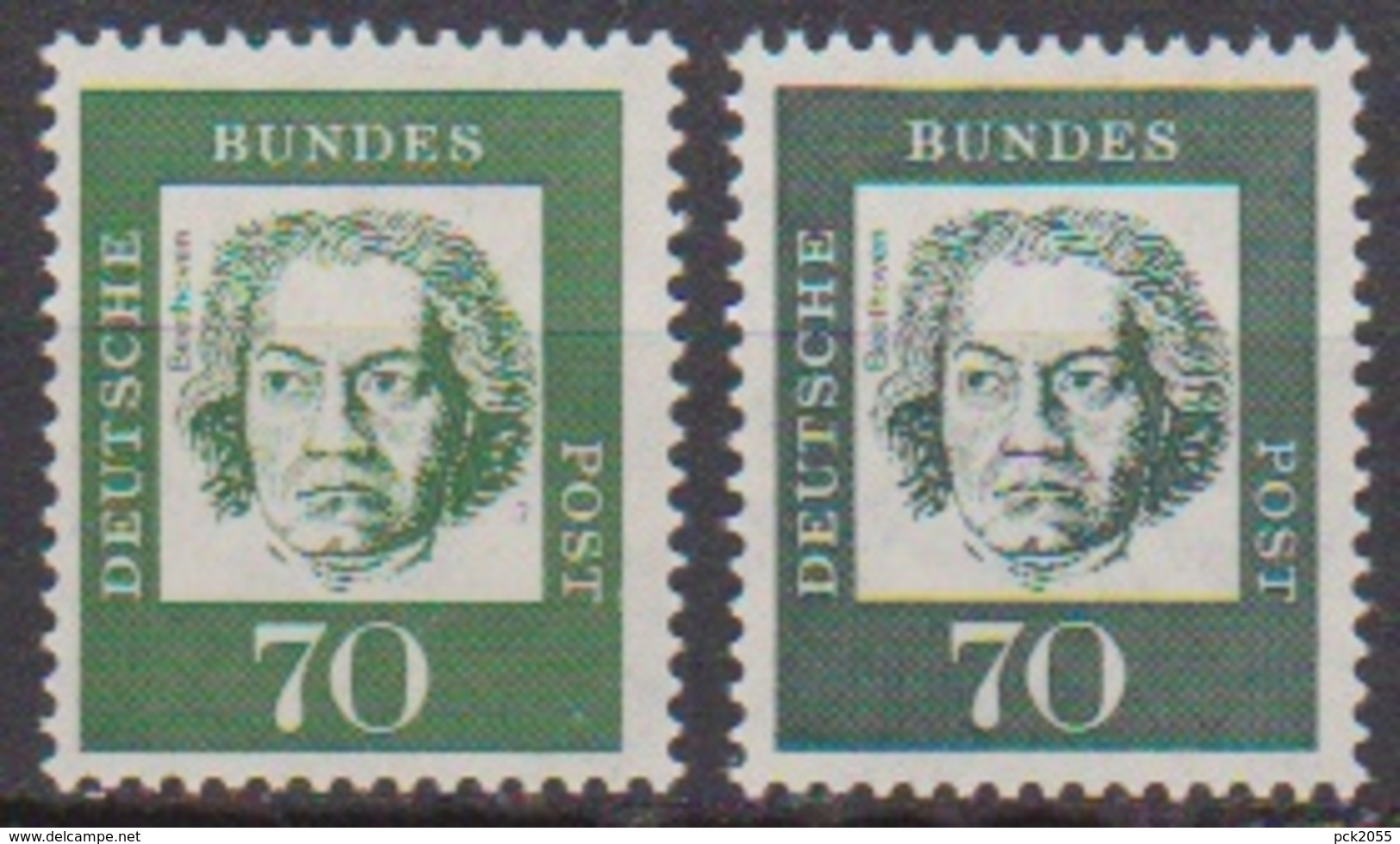 BRD 1961 MiNr.358y A + B ** Postfr.Bedeutende Deutsche ( 6846 )günstige Versandkosten - Ungebraucht