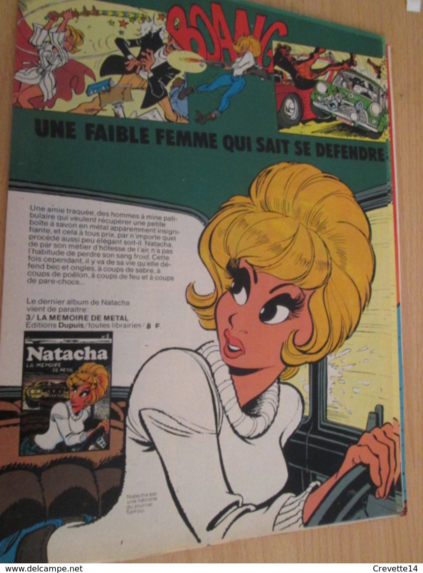 CLI518 : Pour Fans De NATACHA : Page A4 Spirou Années 70/80 PARUTION D'UN NOUVEL ALBUM - Natacha