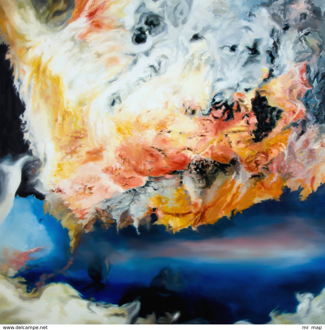 Mold In My Mind #2, Oil On Canvas 100x100 Cm, Year 2013 - M. Pianese - Huiles