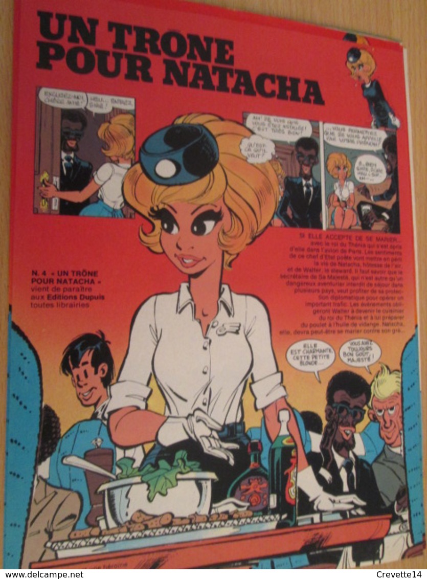 CLI518 : Pour Fans De NATACHA : Page A4 Spirou Années 70/80 PARUTION D'UN NOUVEL ALBUM - Natacha