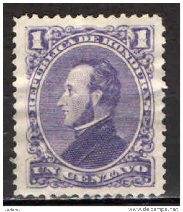 HONDURAS - 1878 - PRESIDENTE FRANCISCO MORAZAN - USATO - Honduras